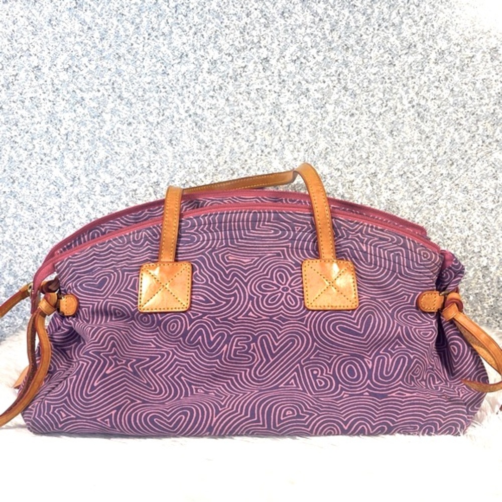 Dooney and Bourke Purple and Pink Shoulder Bag